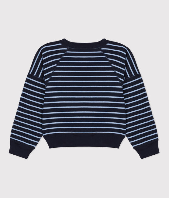Sweatshirt van katoen voor jongens/meisjes blauw SMOKING/ SKY CHINE