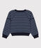 Sweatshirt van katoen voor jongens/meisjes blauw SMOKING/ SKY CHINE