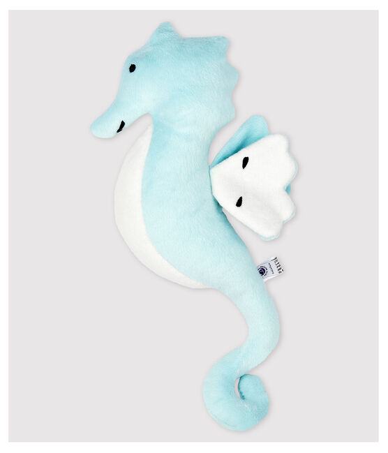 Babyblauw knuffel zeepaardje blauw HAITI