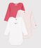 Lot de bodies manches longues en coton multicouleur