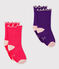 Lot de 2 paires de chaussettes bébé fille variante 1