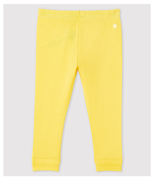 Katoenen legging voor baby's geel