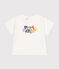 T-shirt met korte mouw van dunne jersey voor baby's wit MARSHMALLOW