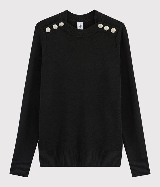 Pull laine Femme noir NOIR