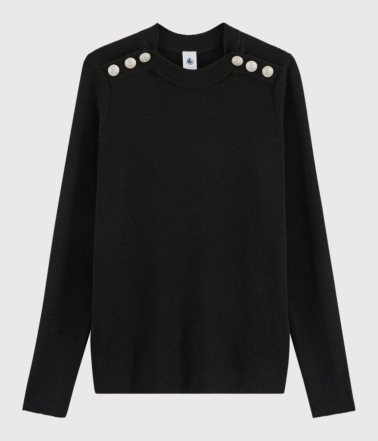 Pull laine Femme noir