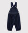 Salopette maille denim bébé fille bleu DENIM BLEU FONCE