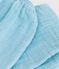 Babybroek van effen luchtig katoen blauw AQUATIC