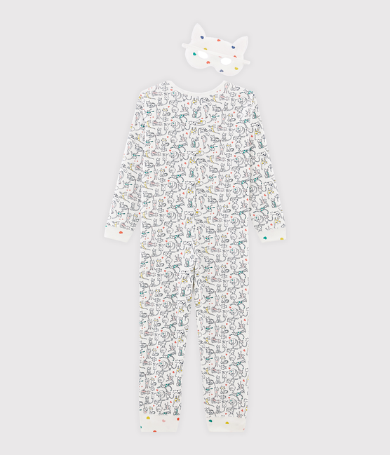 Combinaison longue petite fille blanc MARSHMALLOW/blanc MULTICO