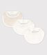 Lot de 3 bavoirs bébé en coton biologique