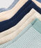 Set van 5 paar katoenen babysokken van fijngeribd velours variante 1