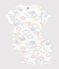 Pyjama short en coton imprimé arc-en-ciel enfant blanc MARSHMALLOW/blanc MULTICO