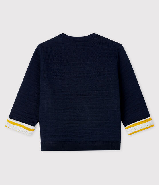 Sweatshirt bébé garçon en tubique bleu SMOKING