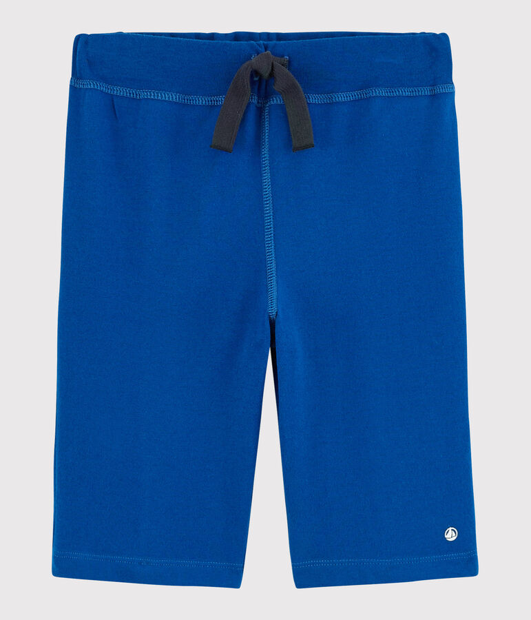 Bermuda en jersey enfant gar&ccedil;on bleu SURF