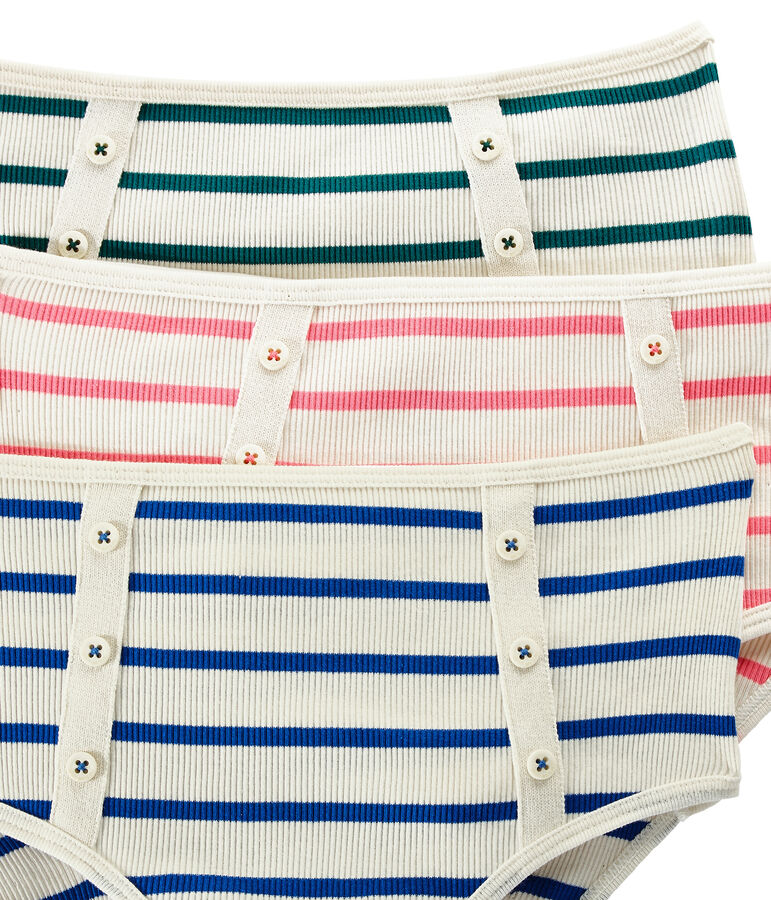 Set van 3 onderbroekjes vrouw wit .