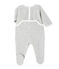 Uniseks babypyjama in boucléfluweel grijs BELUGA CHINE