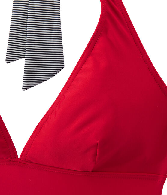 Maillot de bain 1 pièce femme rouge TERKUIT