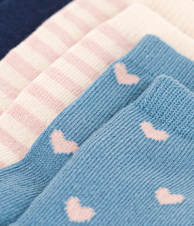 Lot de 3 paires de chaussettes fleurs b&eacute;b&eacute; multicouleur