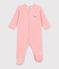 Dors-bien en bouclette velours rose