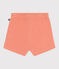 Babyshort van katoenen badstof oranje ABRICOT