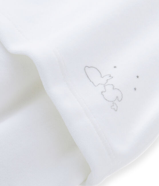 Ensemble bébé mixte brassière et pantalon blanc ECUME/gris GRIS