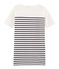 Robe manches courtes femme blanc MARSHMALLOW/bleu SMOKING
