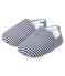 Chaussons bébé en côte bleu MEDIEVAL/blanc MARSHMALLOW