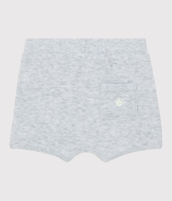 Badstof short voor babyjongens grijs POUSSIERE CHINE