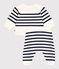 Tweedelig gebreid setje met marinestrepen blauw MARSHMALLOW/ SOIR