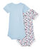 Set van 2 body's met korte mouwen voor babyjongens wit LOT