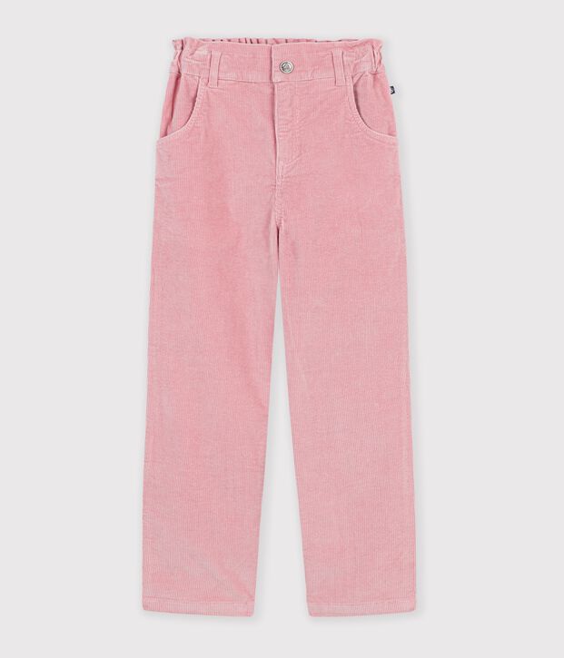 Fluwelen broek voor kinderen roze
