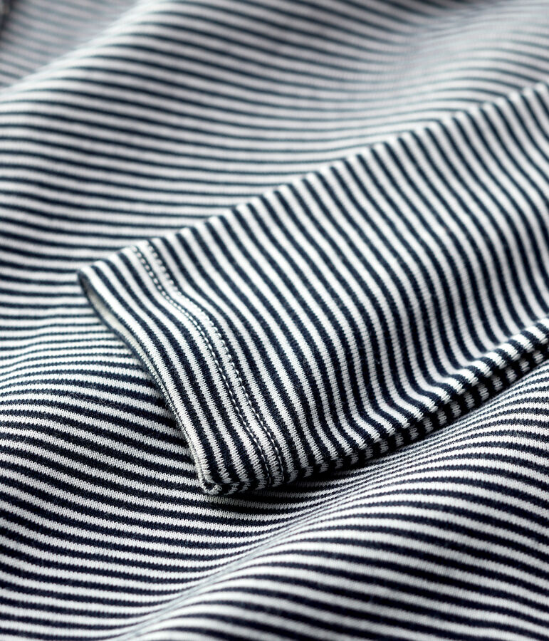 Body en coton b&eacute;b&eacute;. bleu/blanc