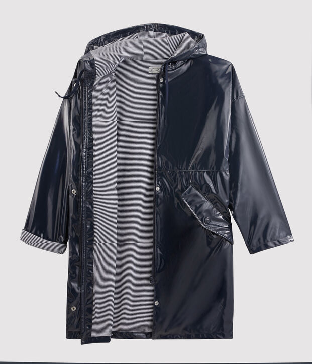 Parka oversize femme bleu marine