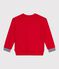 Katoenen sweatshirt met print voor kinderen rood POMPEI