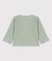 Babycardigan van katoen en lyocell groen HERBIER