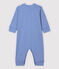Babyblauw gestreepte katoenen pyjama zonder voetjes blauw PABLITO/wit MARSHMALLOW