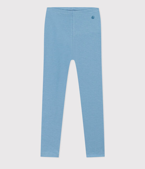Legging en jersey élasthanne enfant fille bleu AZUL