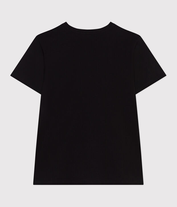 Tee-shirt Femme Le Droit en coton uni noir