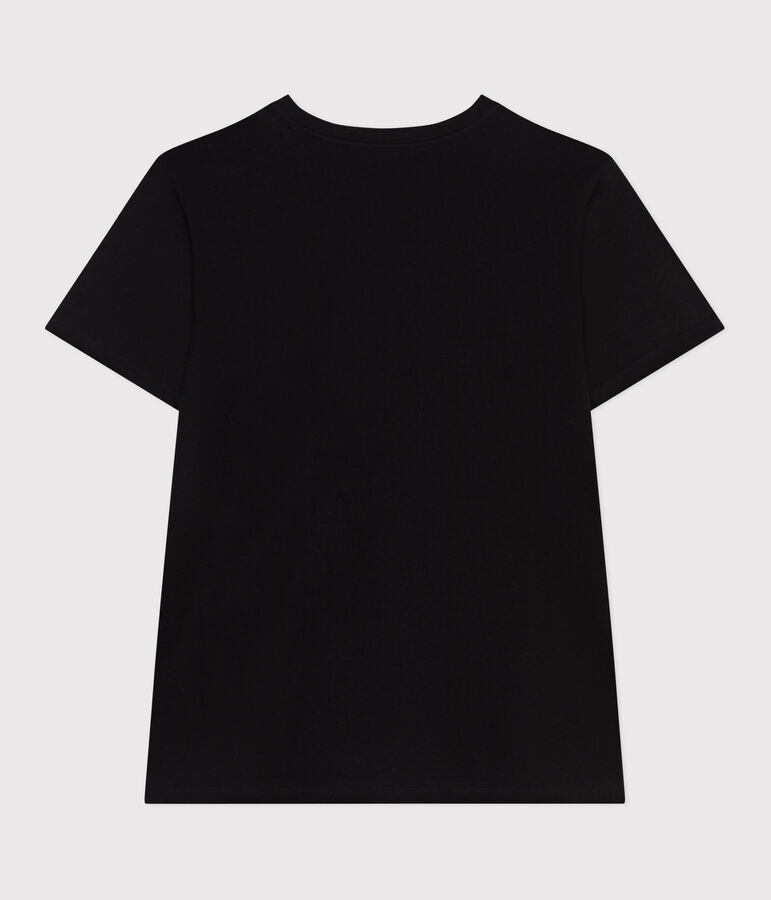 Tee-shirt Femme Le Droit en coton uni noir