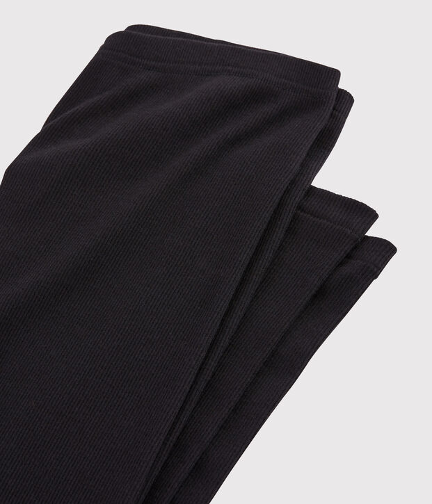 Legging Dames van wol en katoen zwart