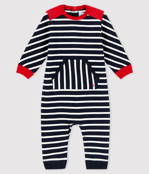Lang pakje voor jongens blauw/wit