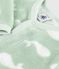 Overpyama in fleece voor de winter met walvismotief voor baby's SAULE/ MARSHMALLOW