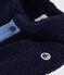Effen babyjasje, gewatteerd in sherpa blauw/multicouleur