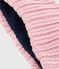 Snood bébé en tricot doublé en polaire rose CHARME