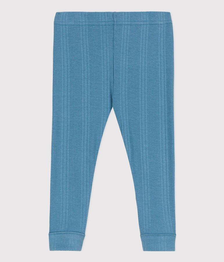 Legging en coton b&eacute;b&eacute; bleu