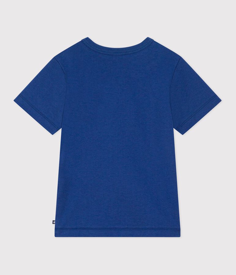 Kinder T-shirt met korte mouwen van katoen blauw
