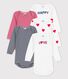 Lot de 5 bodies bébé en côte