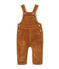 Salopette bébé garçon en velours stretch marron CUIVRE