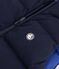 Effen mouwloos donsjack voor kinderen zwart/blauw