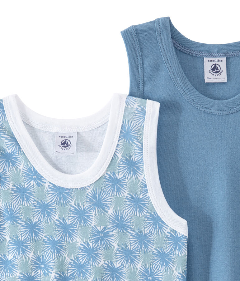 Set van 2 jongenshemdjes wit LOT