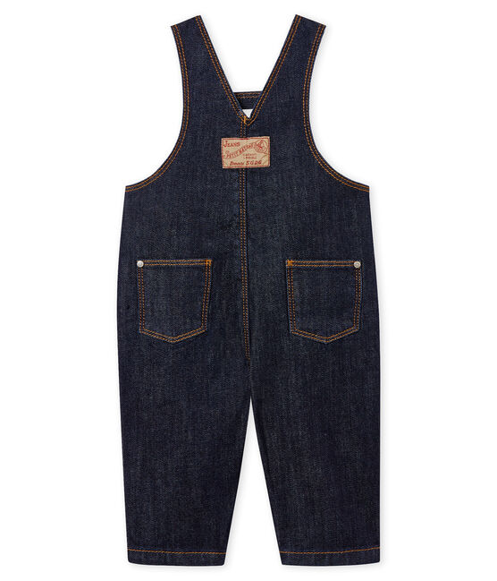 Lange salopette van spijkerstof voor baby's blauw Jean